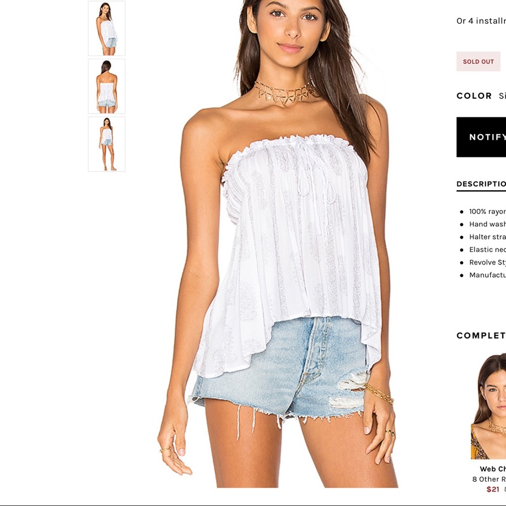 indah tube top
